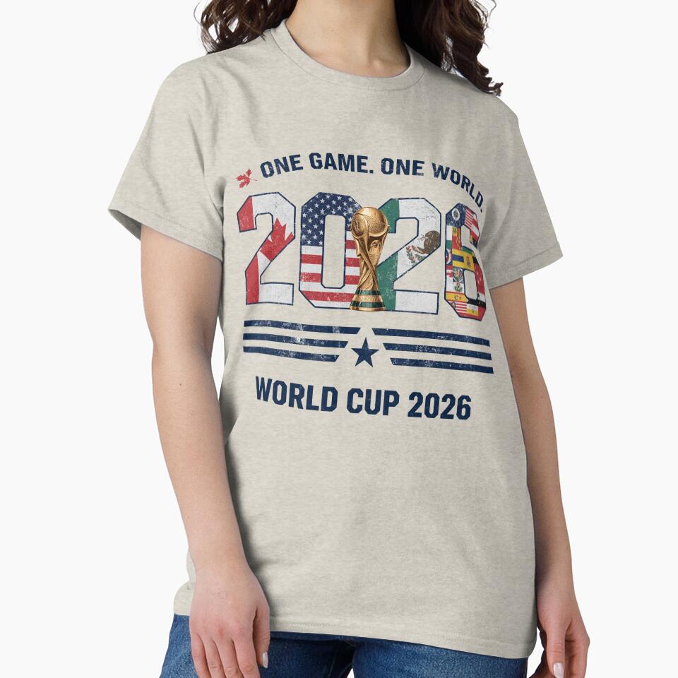 Global Football Celebration 2026 Retro Graphic by aminomen Unisex , , , Long Sleeve Tee
