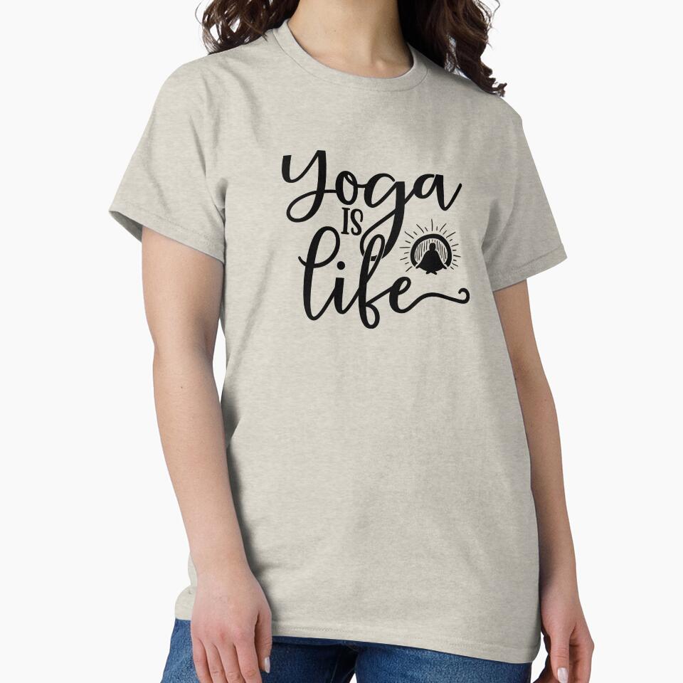 Yoga Quote Yoga Is Life Motivational Saying by SoccaTamam