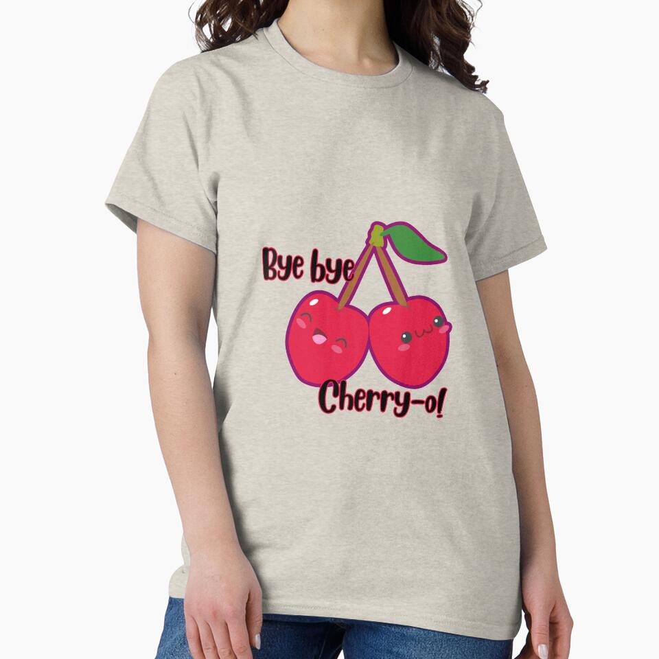 Bye Bye Cherry-ry-o Cute Twin Cherries Pun by The-Melon-Cart