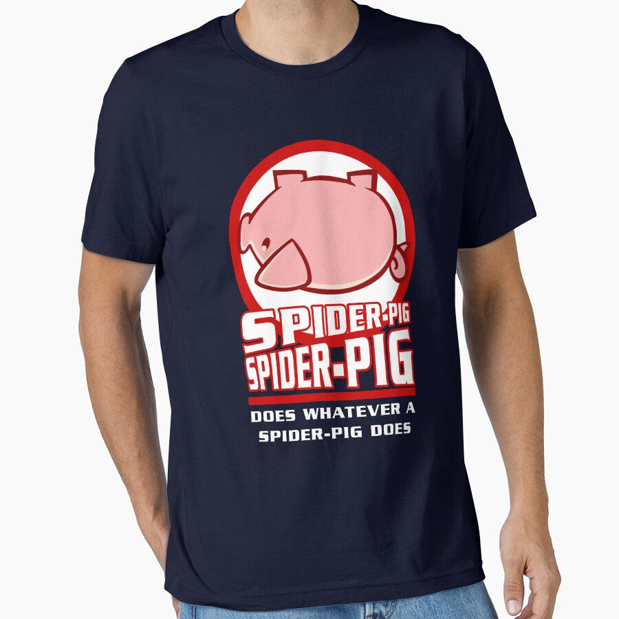Spider-Pig by McPod Unisex , , , Long Sleeve Tee