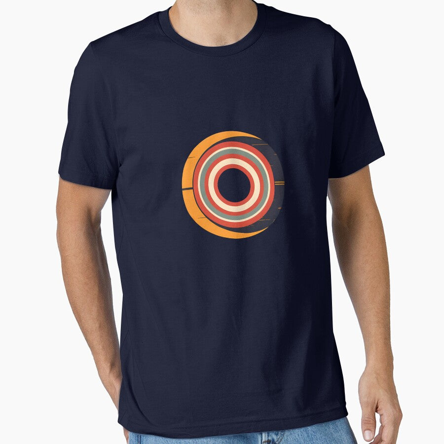 Vibrant Concentric Ring Design With Bold Colors in Abstract Circular Art Form by KanDa-Shop