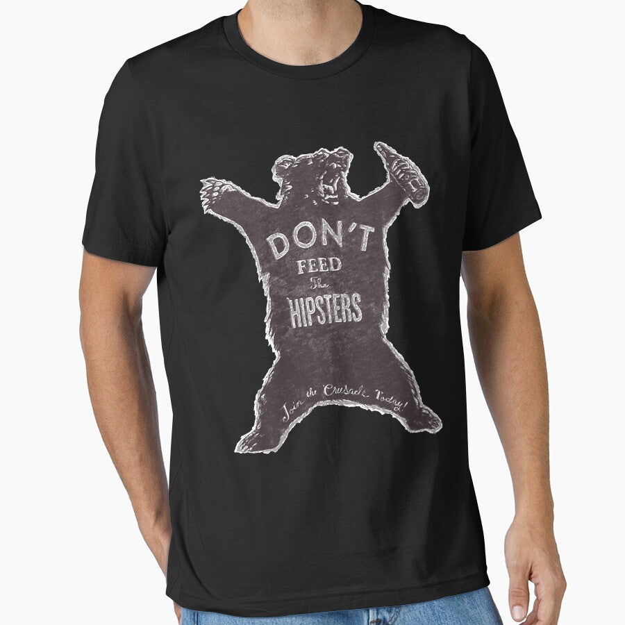 Don’t Feed The Hipsters Premium by HouserRaymond Unisex , , , Long Sleeve Tee