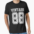 Vintage 88 2088 1988 40th Birthday T Shirt Gift Age Year Old Boy Girl Cute Funny Man Woman Jersey Style Tee by arcadetoystore