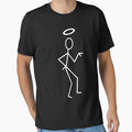 The Saint Stick Figure (White). by theheadshed