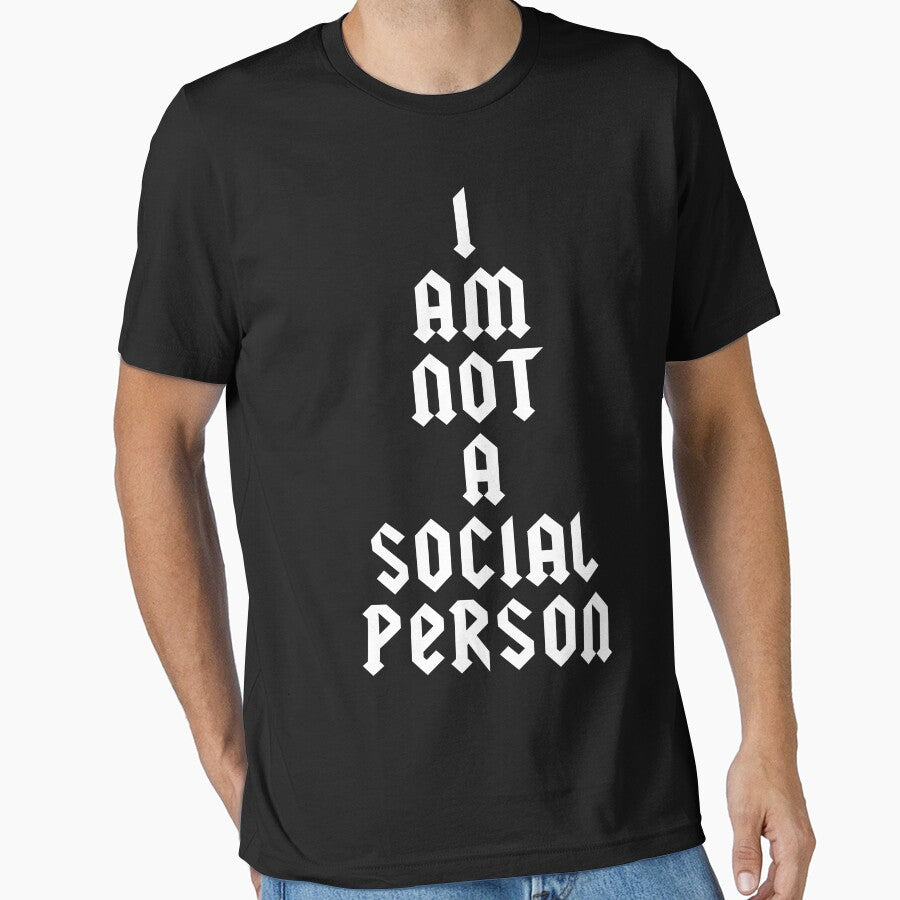 I AM NOT A SOCIAL PERSON by limitlezz Unisex , , , Long Sleeve Tee