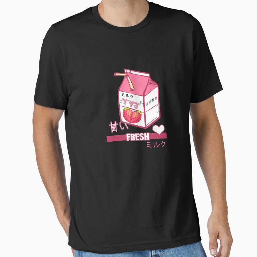 Fresh Milk Strawberry by Notneinme0828 Unisex , , , Long Sleeve Tee