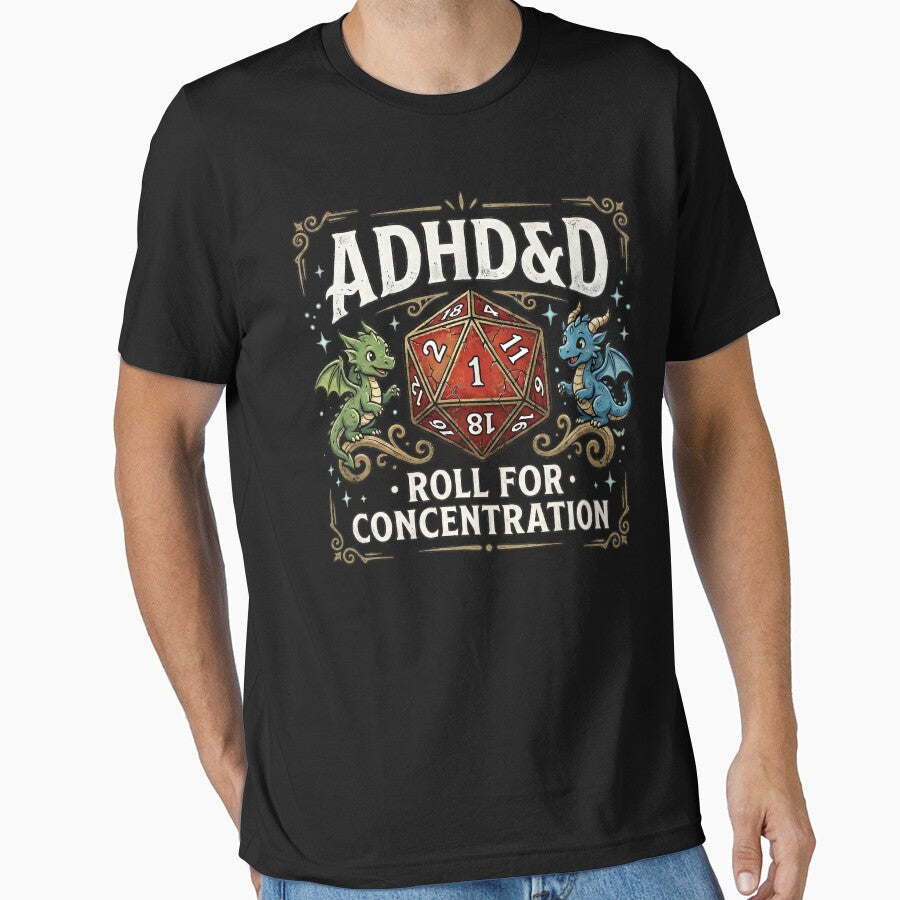 ADHD And D Roll For Concentration by JODYSMORGAN Unisex , , , Long Sleeve Tee
