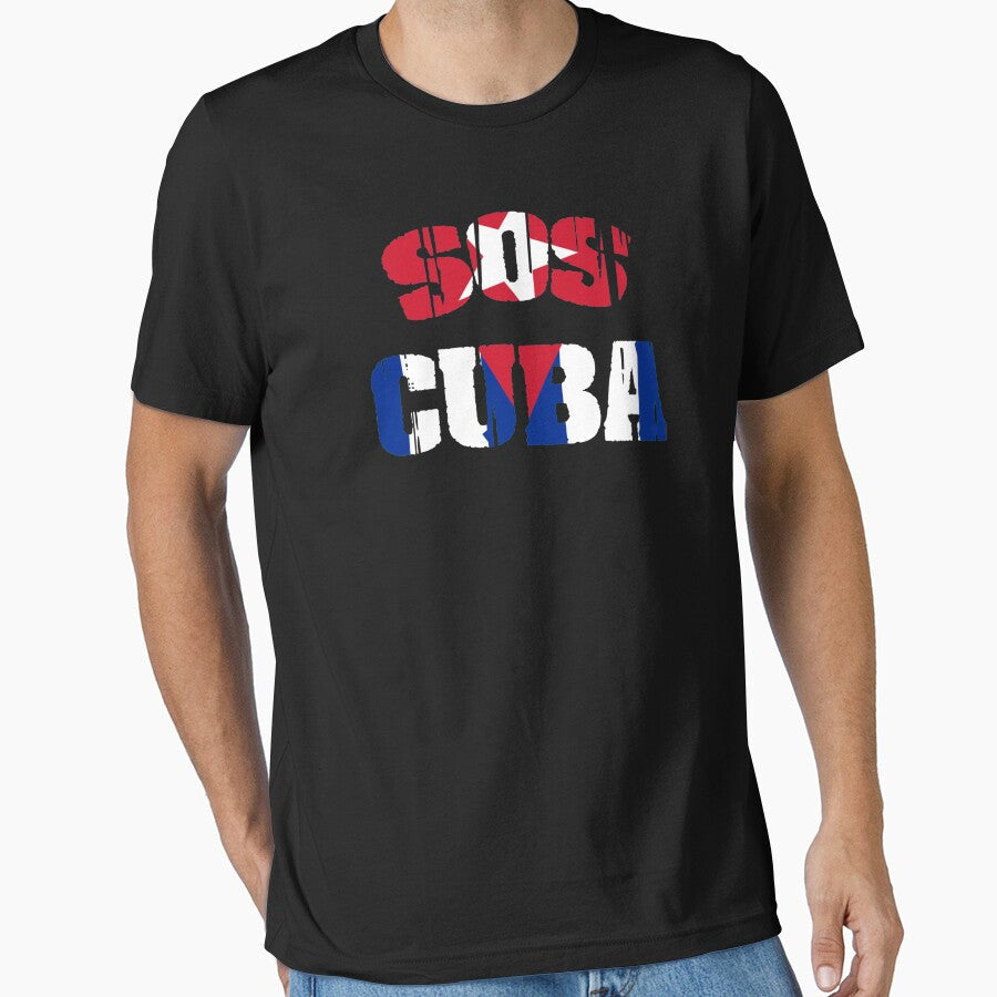 Patria Y Vida Flag Cuba Cuban Freedom Cuba Libre SOS Cuba Long Sleeve by Bonucci-Tori