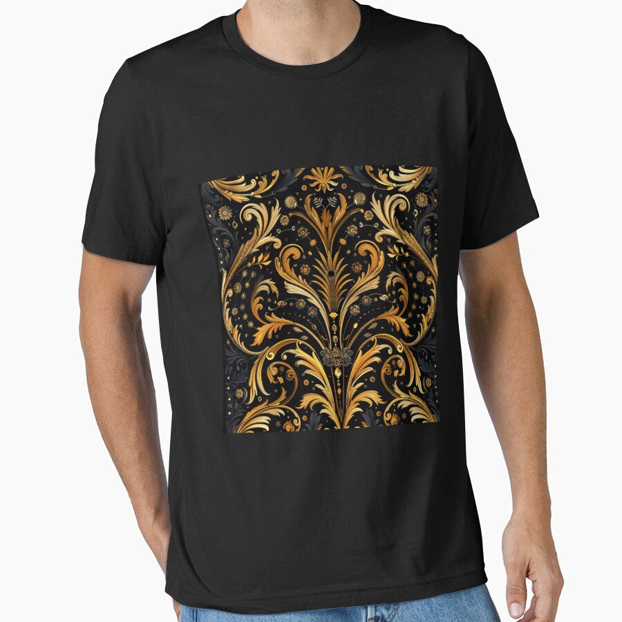 Opulent Chic: Exclusive Designer Design by Ace Apparel Attire Unisex , , , Long Sleeve Tee