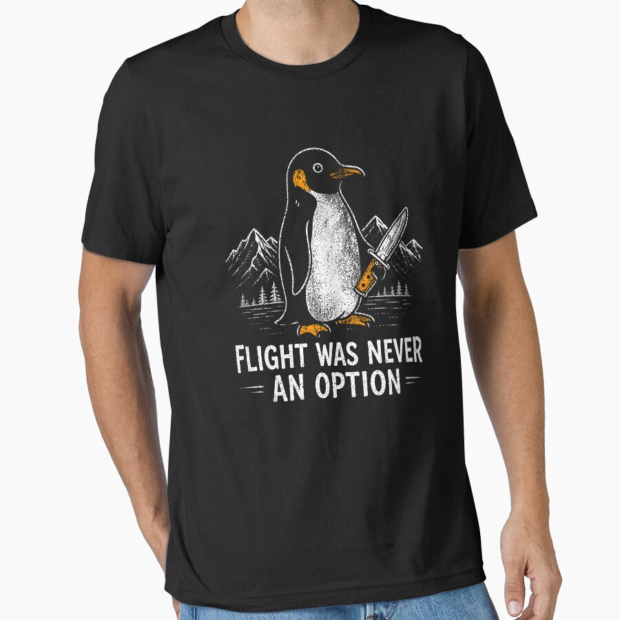 Funny Penguin Flight Was Never An Option Dark Humor by wansilastomi
