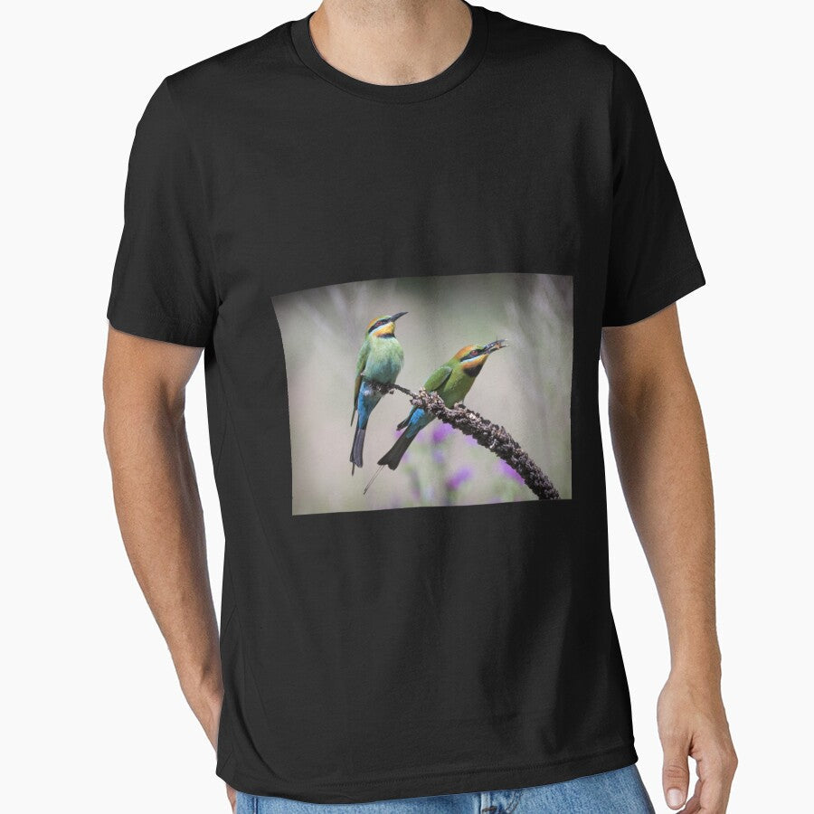 Pair of rainbow bee-eaters. Premium . by vieunmbelski Unisex , , , Long Sleeve Tee