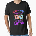 Pink or Blue Donut Forget We Love You Gender Reveal Quote Premium by AnitaJGreenspan Unisex , , , Long Sleeve Tee