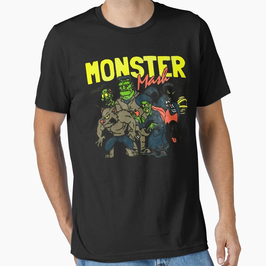 Retro Halloween Comfort Colors shirt, Monster Mash TShirt, Vintage Ghost Halloween t-Shirt, Monster Tee, Retro Fall Top, Fall Shirt by Anto0fficial