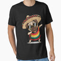 Dabbing Dog Sombrero Mexican by aidenpier Unisex , , , Long Sleeve Tee
