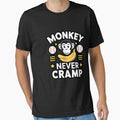 Monkey Never Cramp - Funny Baseball by Vevonina Unisex , , , Long Sleeve Tee