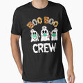 Womens Boo Boo Crew Nurse Funny Halloween Fun Gift V-Neck by DianaStudio Unisex , , , Long Sleeve Tee