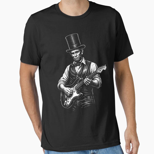 abraham lincoln playing guitar by Kladhadredo