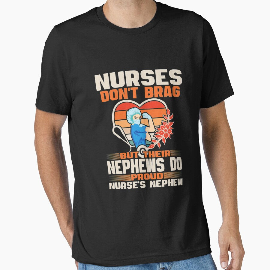 Funny Nurses Dont Brag Proud Nurse Nephew CNA RN Family Long Sleeve TShirt102 by pennyzella