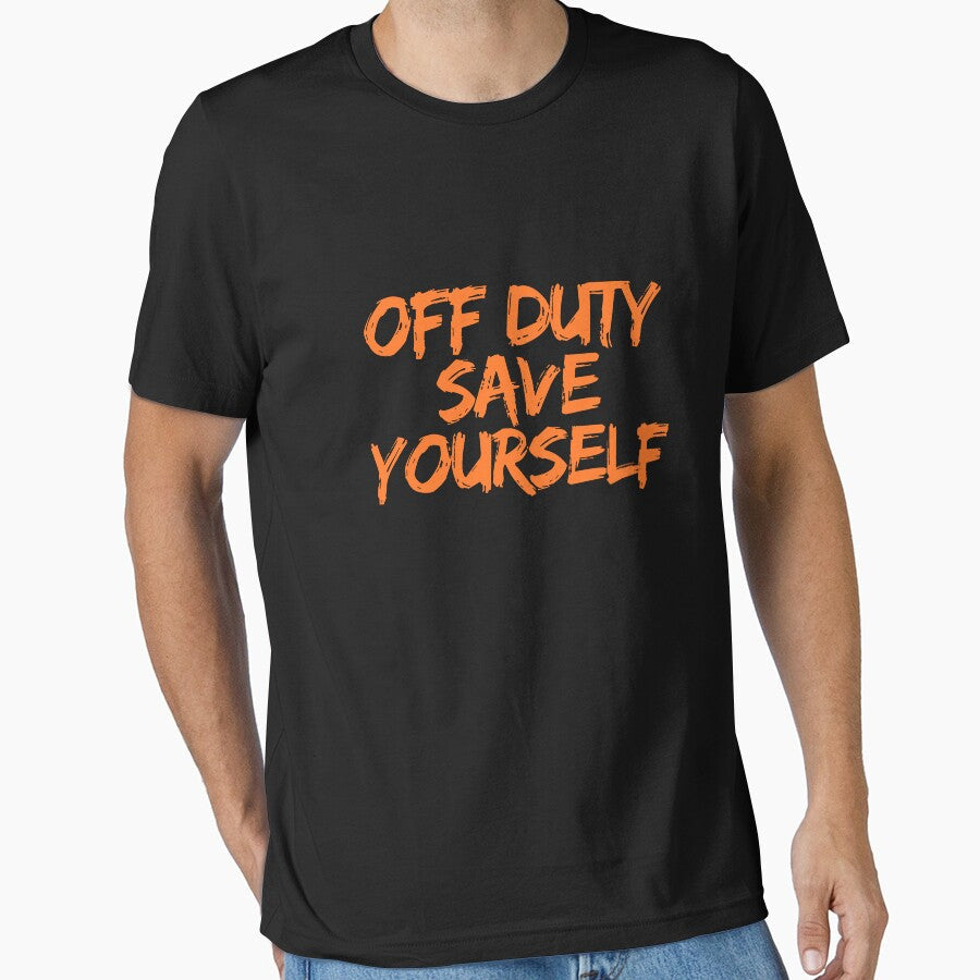 Off Duty Save Yourself by ladylalitafanta Unisex , , , Long Sleeve Tee