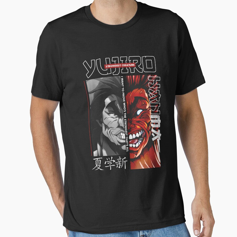 Yujiro Hanma The Strongest Creature by EvilSkullofc Unisex , , , Long Sleeve Tee