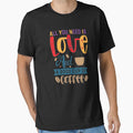All You Need Is Love And Good Cup Of Coffee by OliDesigns Unisex , , , Long Sleeve Tee