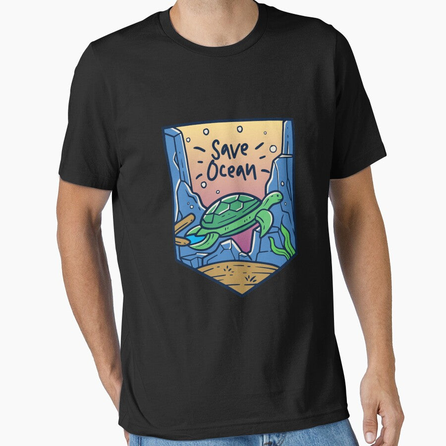 Save ocean Premium by DetlefGrube Unisex , , , Long Sleeve Tee