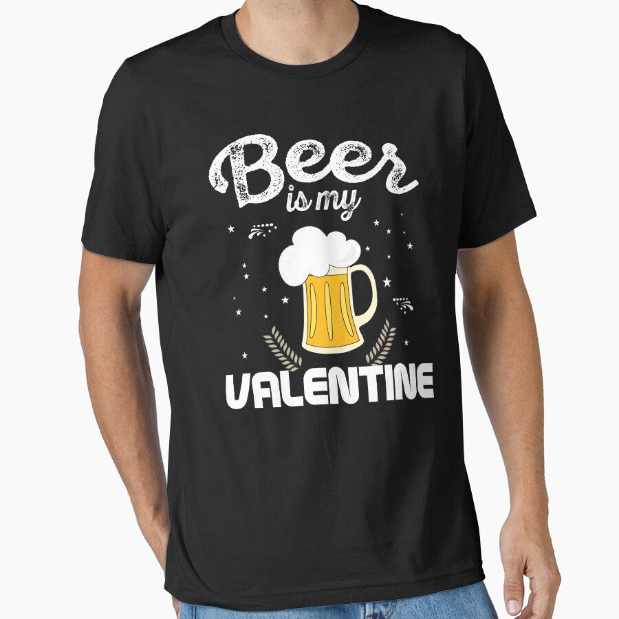 Beer Is My Valentine by TopDawgDesigns Unisex , , , Long Sleeve Tee