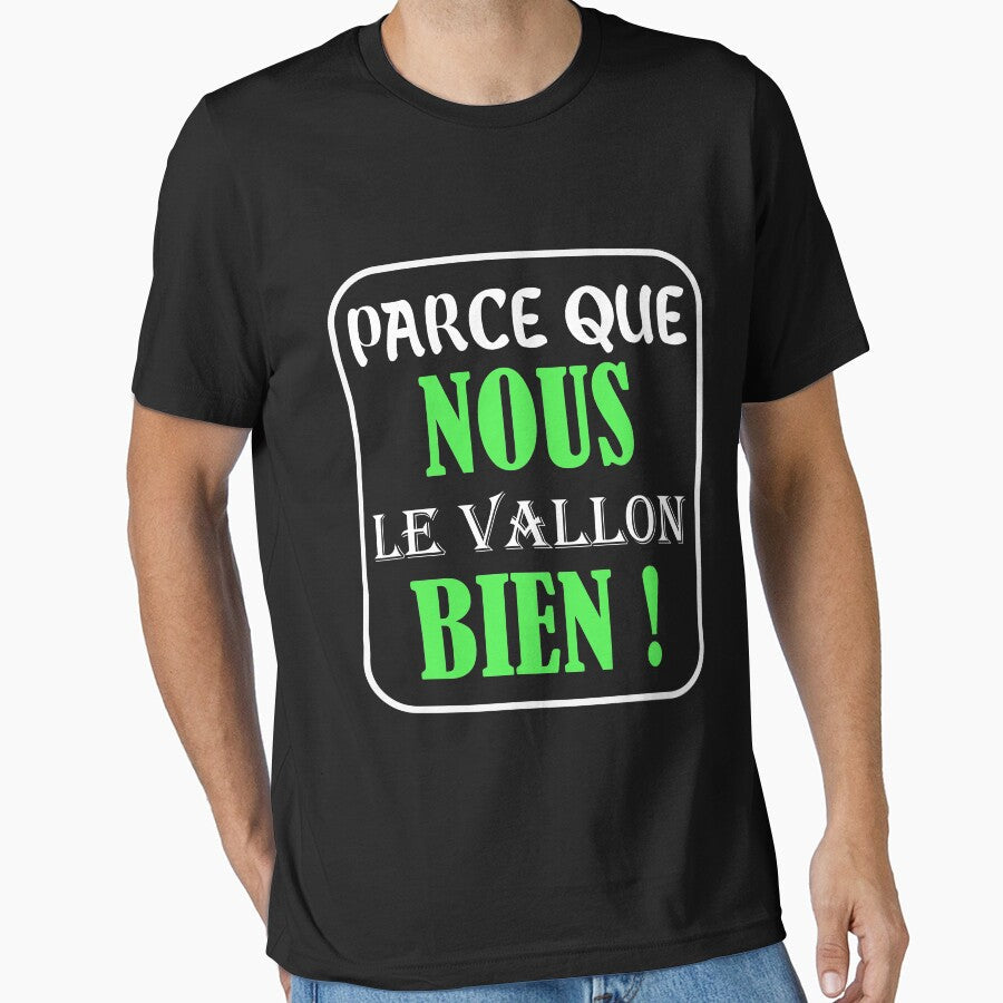 parce que nous le vallon bien,Summer Crew Neck Short Sleeve Graphic Tee by Beamazing15 Unisex , , , Long Sleeve Tee
