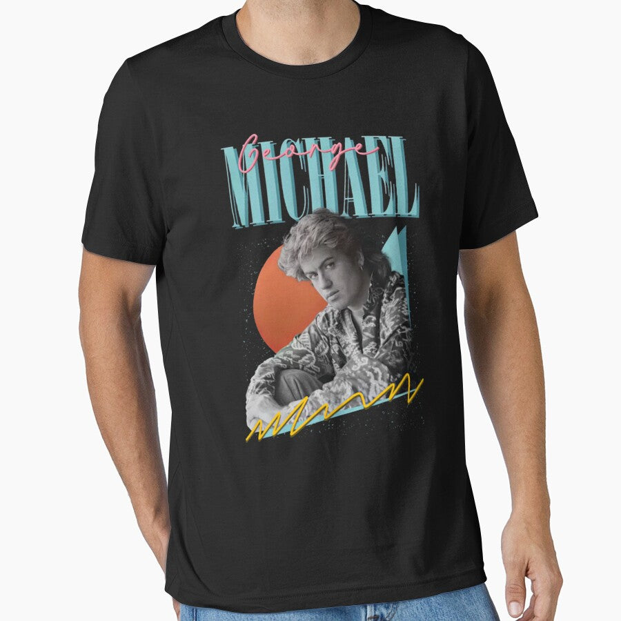 Art - George Michael by MackeyMike Unisex , , , Long Sleeve Tee