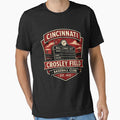 Crosley Field Cincinnati Vintage Baseball Shirt, Retro Ballpark Badge, Old Stadium Tee by GhostDawgs