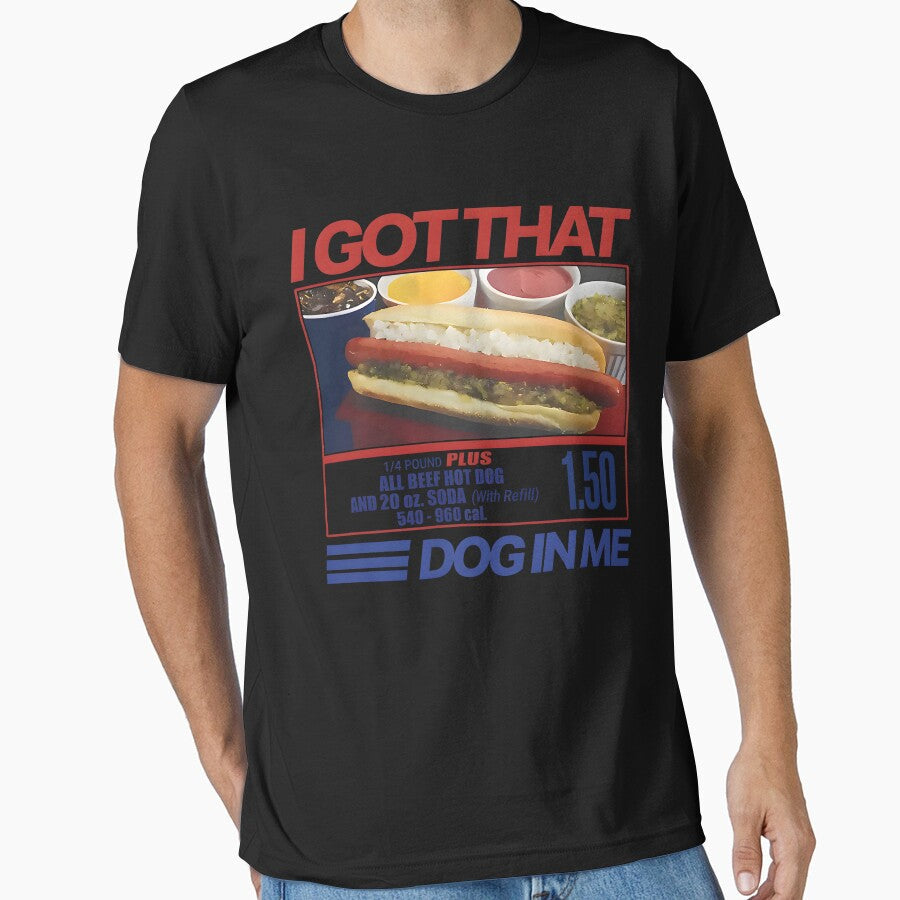 Retro Vintage I Got That Dog In Me Funny Hotdog Men Women by mjohnson9 Unisex , , , Long Sleeve Tee