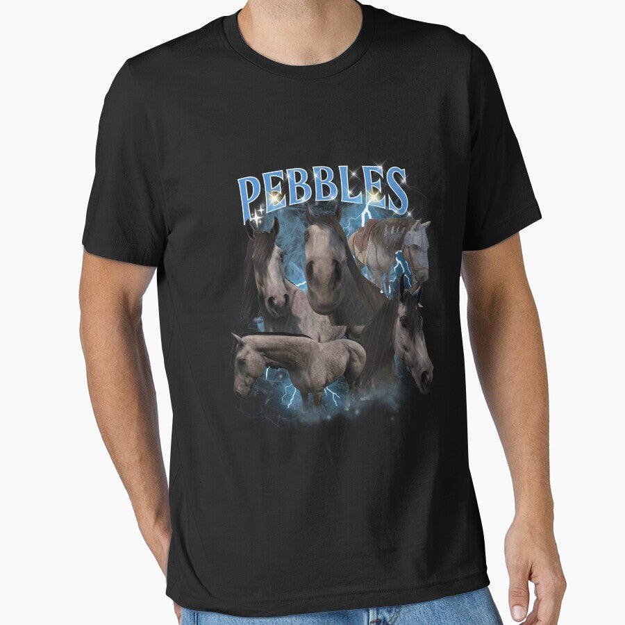 Pebbles Horse KCD2 Vintage t shirt by cryptiddice Unisex , , , Long Sleeve Tee