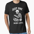 Just One More Level Gamer Skeleton Funny by StickChic Unisex , , , Long Sleeve Tee