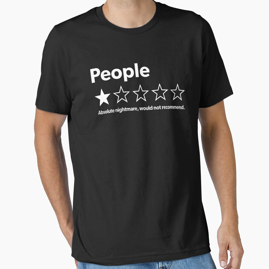 Funny Review People One Star Rating by Luxuriouss Unisex , , , Long Sleeve Tee