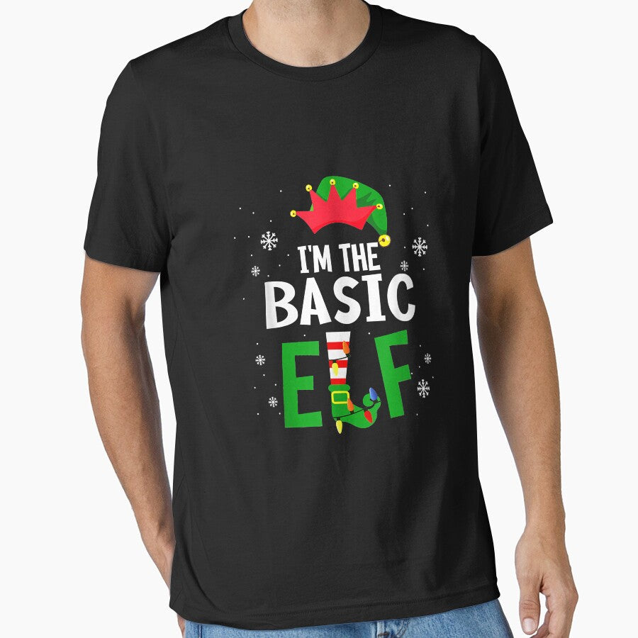 I'm The Basic Elf Matching Family Group Christmas by virnmjan Unisex , , , Long Sleeve Tee