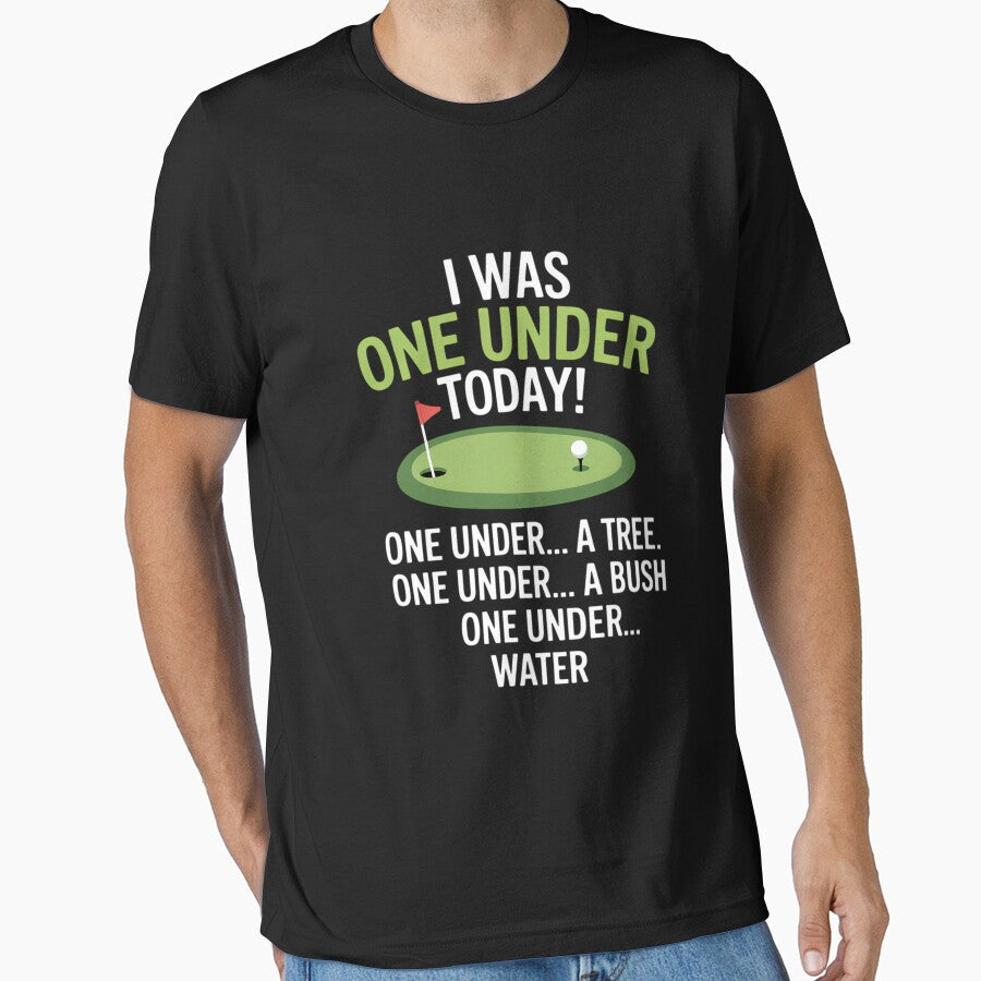 I was One Under Today - Golfer Golf Lover Golfing by AsteriskDatBArt Unisex , , , Long Sleeve Tee