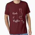 Cute Cats and Coffee by triharder12 Unisex , , , Long Sleeve Tee