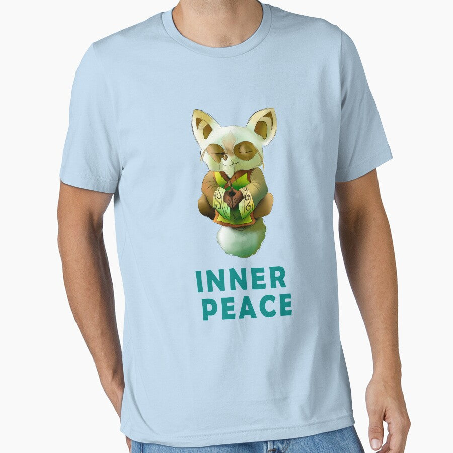 Master Shifu kunfu panda Inner peace graphics print by Peace-of-mind Unisex , , , Long Sleeve Tee
