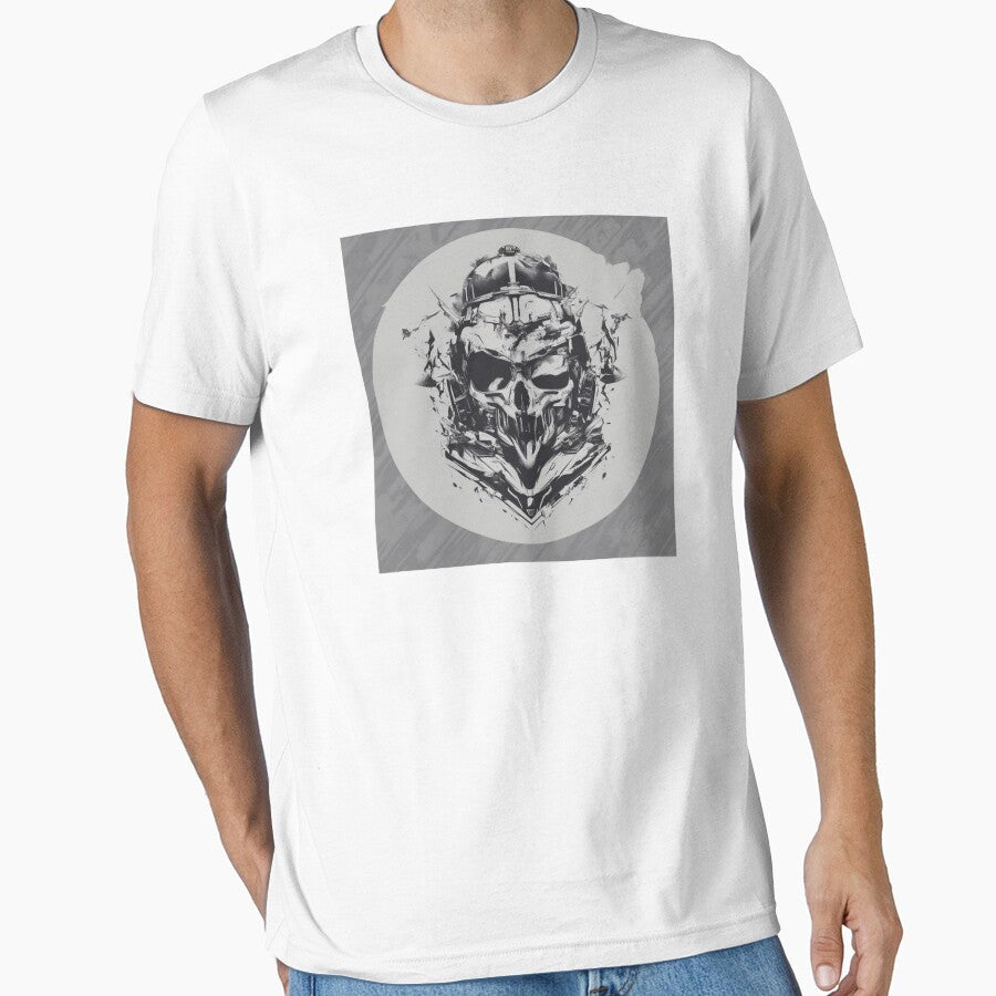 "Samurai Skull" by Avatarart247 Unisex , , , Long Sleeve Tee
