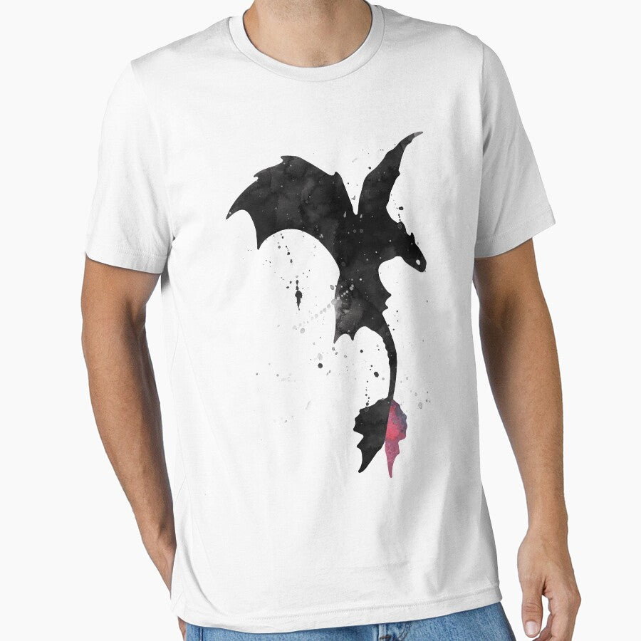 Splatter Toothless Dragon by mrsalbert Unisex , , , Long Sleeve Tee