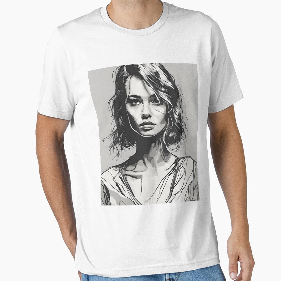Black and white contrast: portrait artwork by BPMagic