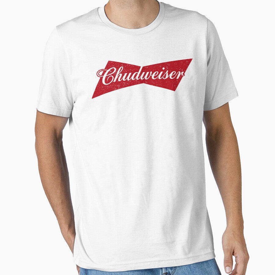 Vintage Chudweiser Logo Parody Beer Lover Retro Graphic by jinajinawoodood Unisex , , , Long Sleeve Tee