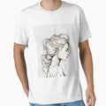 Monochrome Mastery: Abstract Portrait Line Art in Black & White - Rieka by BPMagic
