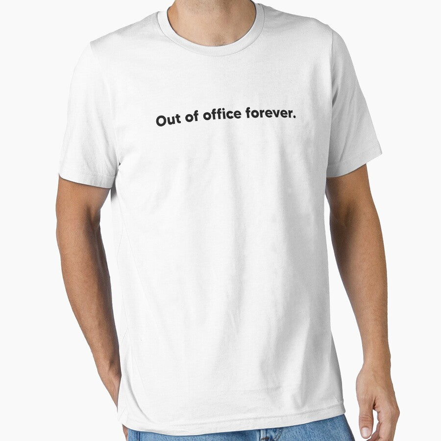 Out of office forever by Lateef Prints Unisex , , , Long Sleeve Tee