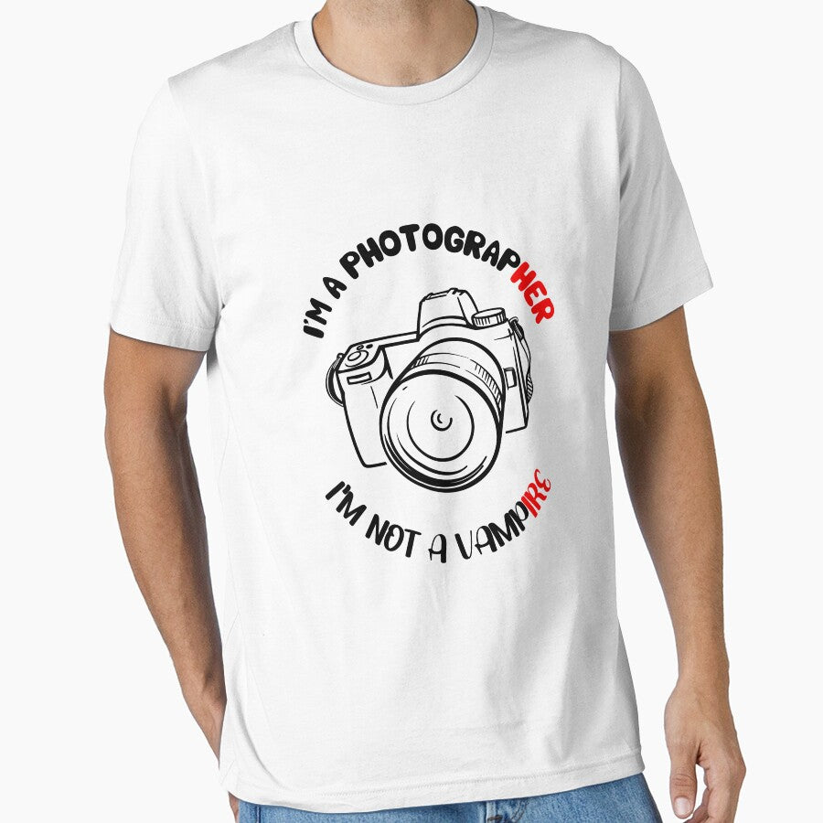 I'm a photographer, I'm not a vampire by Buyfastcart Unisex , , , Long Sleeve Tee