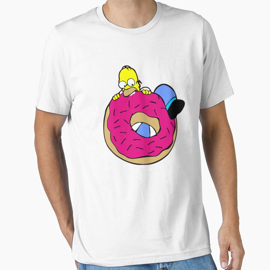 Homer and Donut by bertyb123 Unisex , , , Long Sleeve Tee