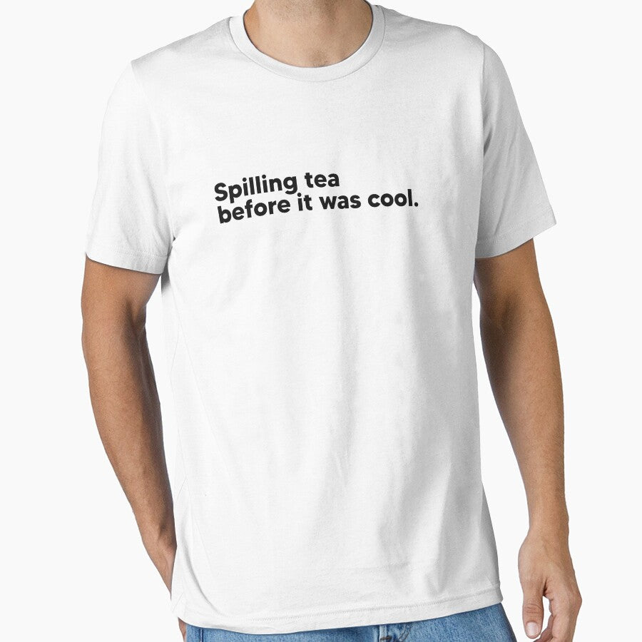 Spilling tea before it was cool by Lateef Prints Unisex , , , Long Sleeve Tee