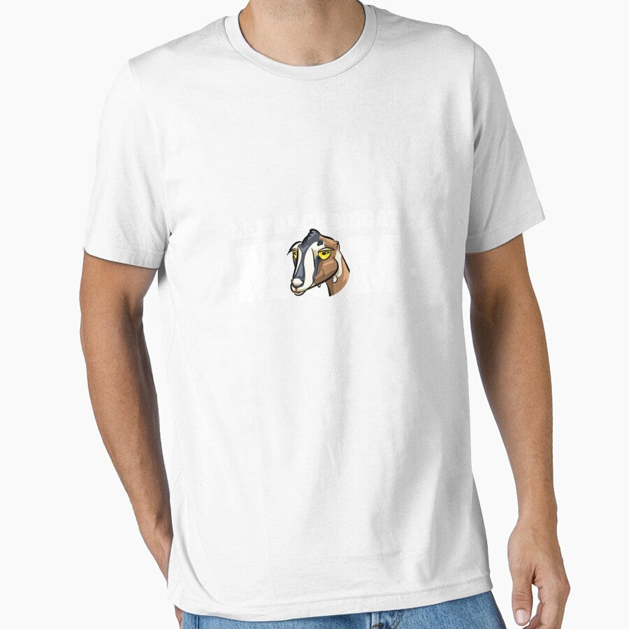 Cute Cartoon Lamancha Goat Mom Long Sleeve by BuetowRoswald Unisex , , , Long Sleeve Tee