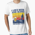 i like beer and skiing and maybe 3 people by Adolfo114 Unisex , , , Long Sleeve Tee