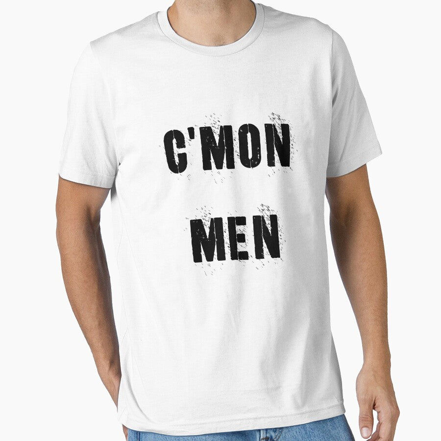 Cmon Man - Funny Football Essential Ultra Soft Men Women Unisex Cotton T Shirt, Crew Neck Short Sleeve Adult Tee by Midouguechi